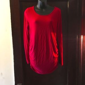 long sleeve pink maternity shirt medium